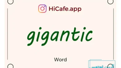 Meaning and usage of gigantic word