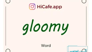 Meaning and usage of gloomy word