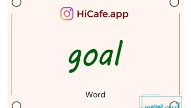 Meaning and usage of goal word