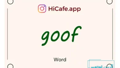Meaning and usage of goof word