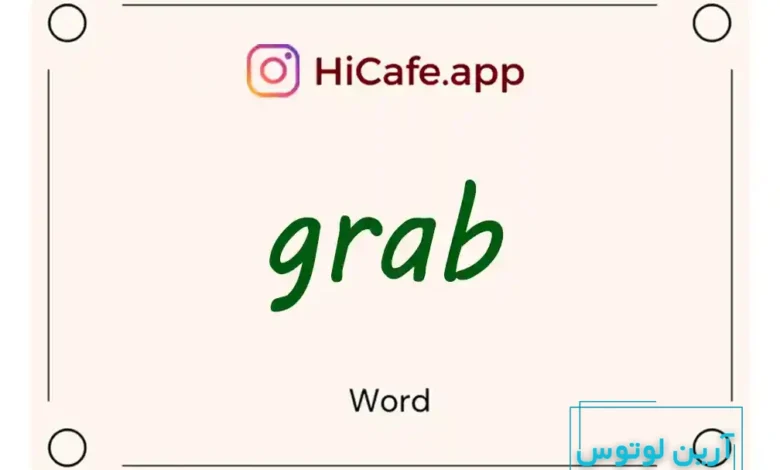 Meaning and usage of grab word
