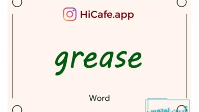 Meaning and usage of grease word