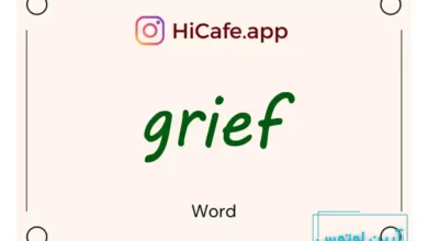 Meaning and usage of grief word