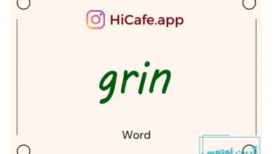 Meaning and usage of grin word
