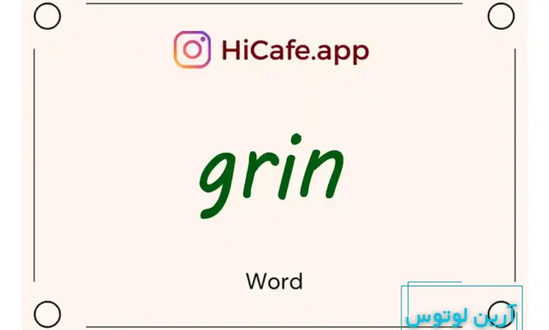 Meaning and usage of grin word