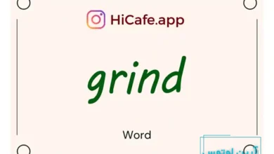 Meaning and usage of grind word