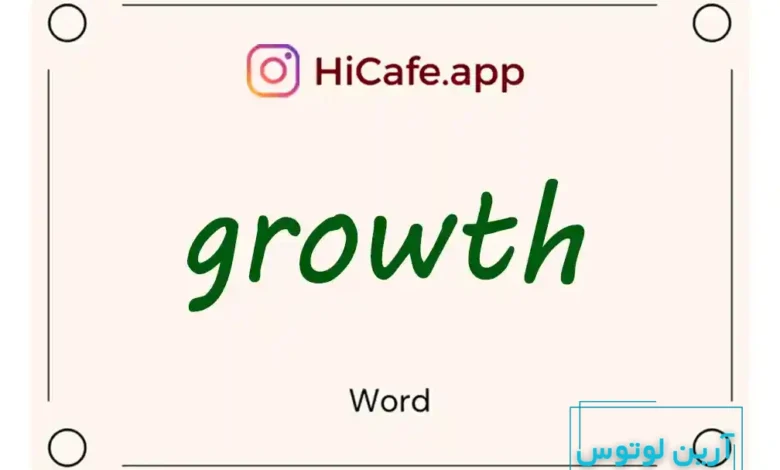 Meaning and usage of growth word