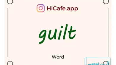 Meaning and usage of guilt word