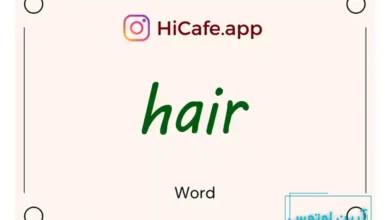 Meaning and usage of hair word