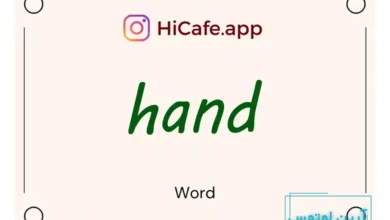 Meaning and usage of hand word