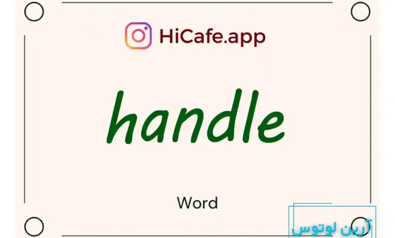 Meaning and usage of handle word