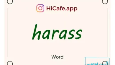 Meaning and usage of harass word