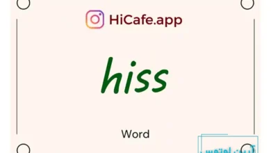 Meaning and usage of hiss word