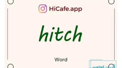 Meaning and usage of hitch word