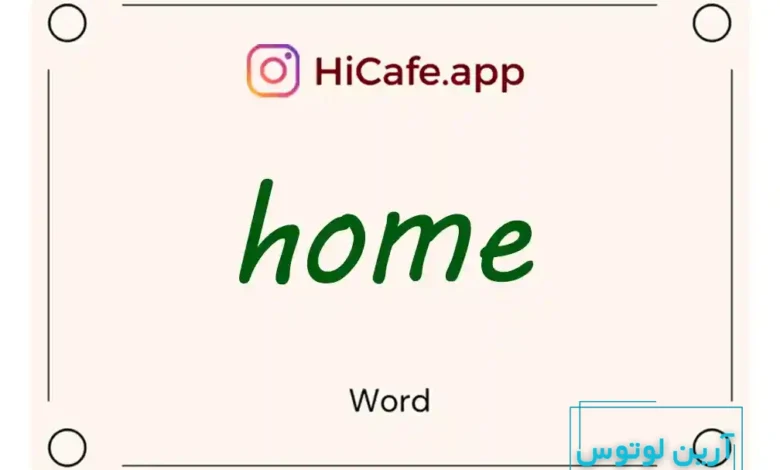 Meaning and usage of home word