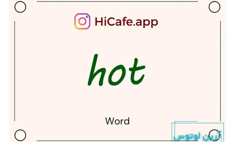 Meaning and usage of hot word