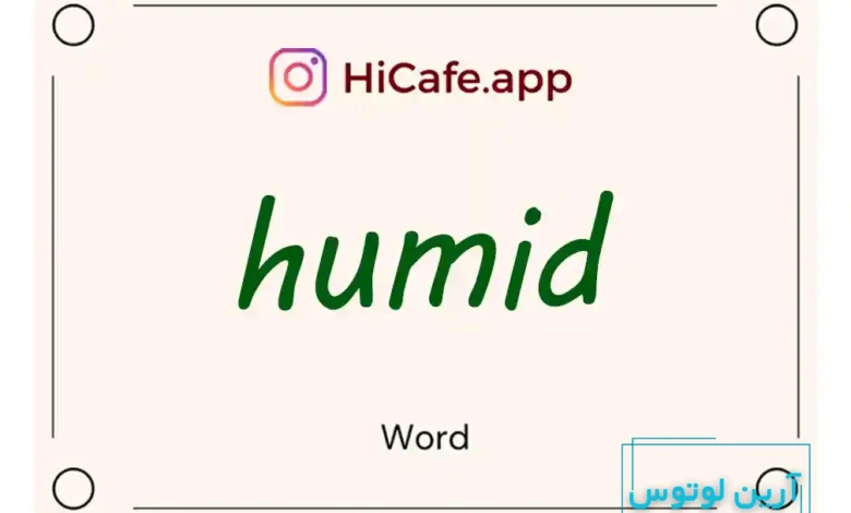 Meaning and usage of humid word