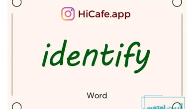 Meaning and usage of identify word