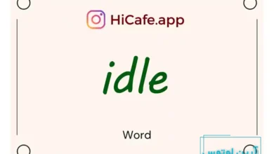 Meaning and usage of idle word