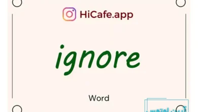 Meaning and usage of ignore word