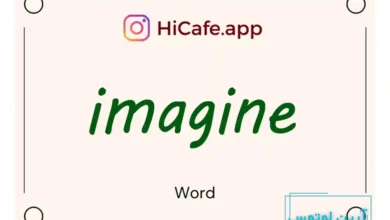 Meaning and usage of imagine word