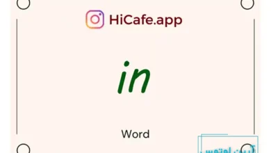 Meaning and usage of in word