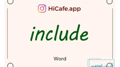 Meaning and usage of include word
