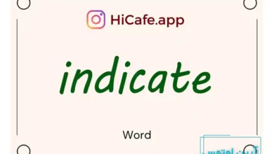 Meaning and usage of indicate word