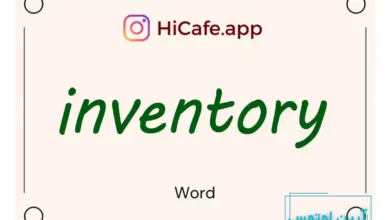 Meaning and usage of inventory word