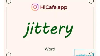 Meaning and usage of jittery word