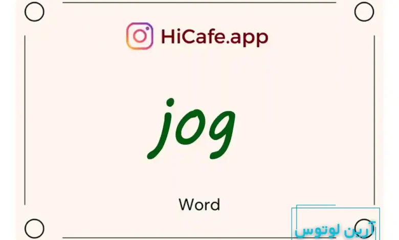 Meaning and usage of jog word