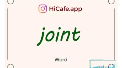 Meaning and usage of joint word