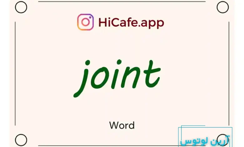 Meaning and usage of joint word