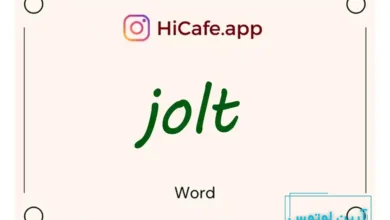 Meaning and usage of jolt word