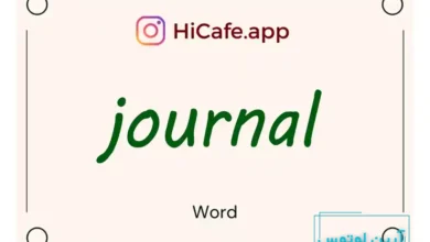 Meaning and usage of journal word