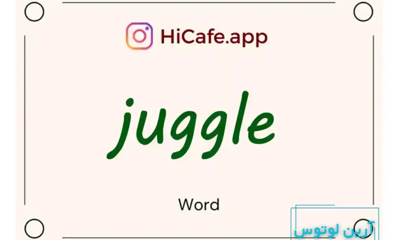 Meaning and usage of juggle word