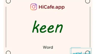 Meaning and usage of keen word