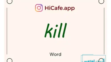 Meaning and usage of kill word