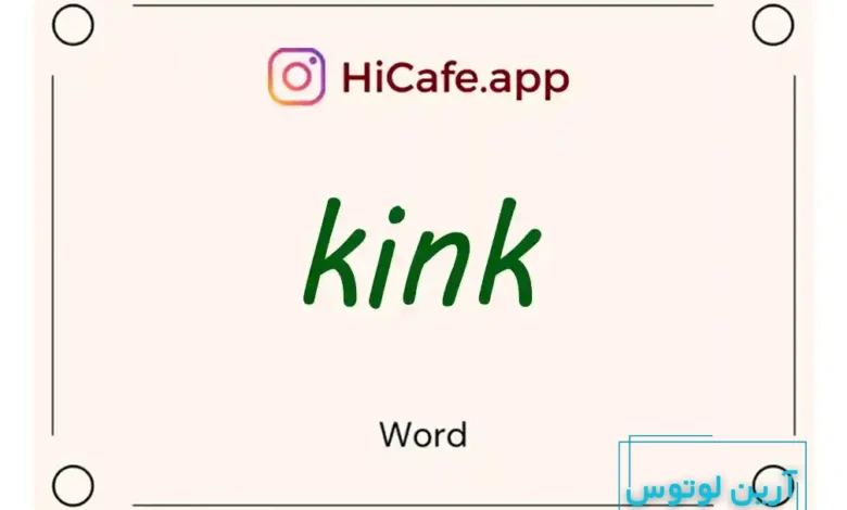Meaning and usage of kink word