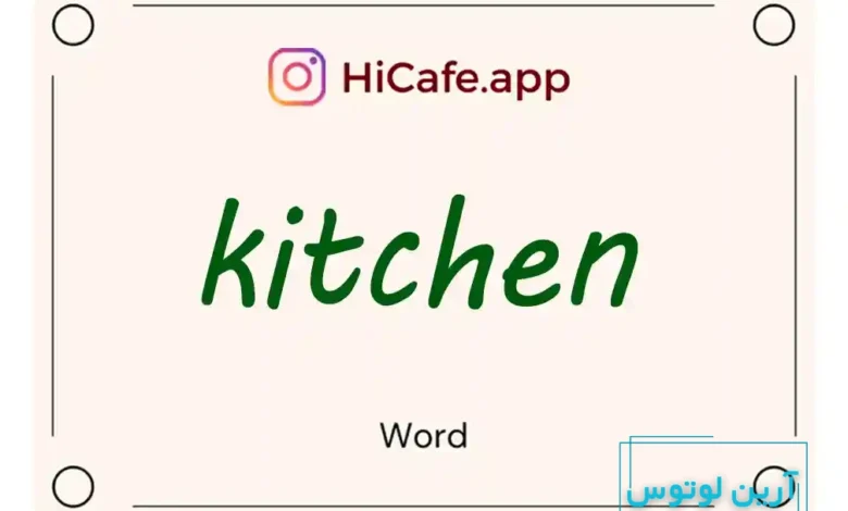 Meaning and usage of kitchen word