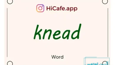 Meaning and usage of knead word