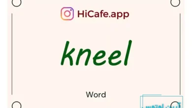 Meaning and usage of kneel word