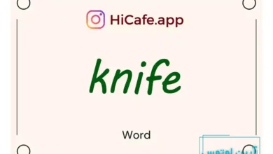 Meaning and usage of knife word