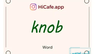 Meaning and usage of knob word