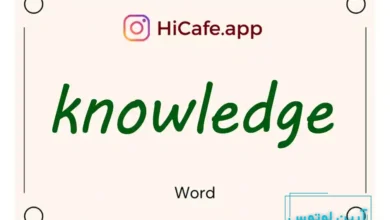 Meaning and usage of knowledge word