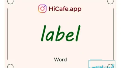 Meaning and usage of label word