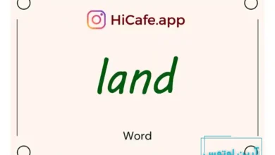Meaning and usage of land word