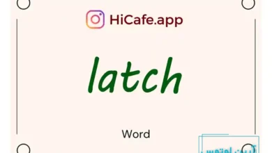 Meaning and usage of latch word