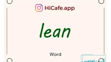Meaning and usage of lean word