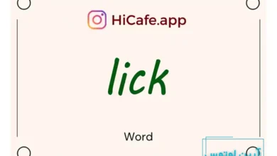 Meaning and usage of lick word